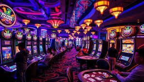 Meja Blackjack JILI di pancartoto dengan dealer profesional menampilkan kartu dan chip taruhan